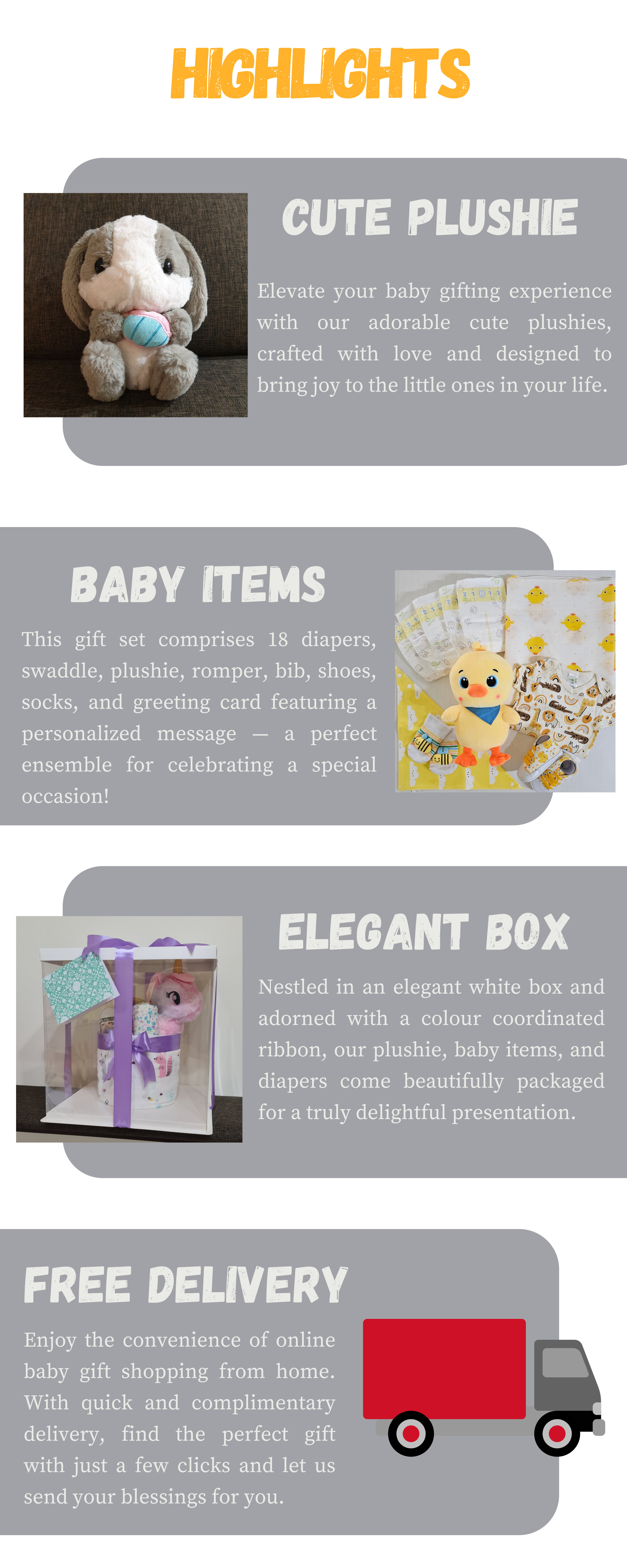 Highlights of Stork Express Gifts Diaper Cake