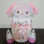 1 Tier Pink My Melody Diaper Cake Baby Gift