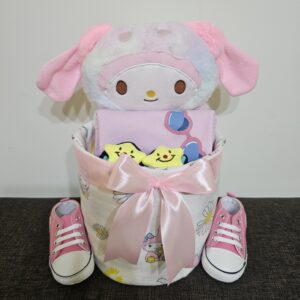 1 Tier Pink My Melody Diaper Cake Baby Gift