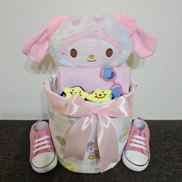 1 Tier Pink My Melody Diaper Cake Baby Gift